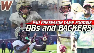 FSU Football Practice footage linebackers defensive backs Florida State Warchant TV