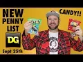 NEW DOLLAR GENERAL PENNY LIST - 9 25 18