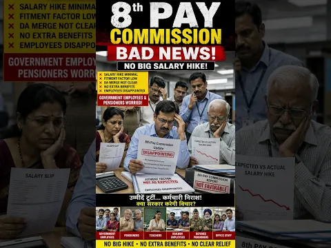 8th Pay Commission Bad News 😱 | आठवां वेतन आयोग बड़ी बुरी खबर! #shorts #8thpaycommission