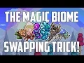 Terraria MAGIC BIOME SWAPPING TRICK Farm multiple biomes easily PC Console Mobile