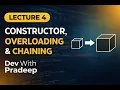 Core Java Lecture 4 Constructor Constructor Overloading and Chaining Dev With Pradeep