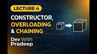 Core Java Lecture 4 Constructor Constructor Overloading and Chaining Dev With Pradeep
