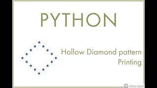 Python Hollow Diamond Pattern Printing 6 Tamil