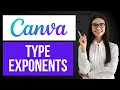 How to Type Exponents in Canva Add Subscripts to Text