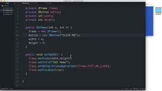Part 2 Java GUI Tutorial How to add a button JButton