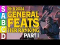 Tier Ranking the General Feats in D D 5e 2024 Part 1