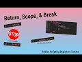 Return Scope Break Roblox Scripting Tutorial