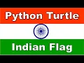 Python Turtle graphics Drawing Indian Flag