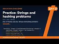 Practice Strings and hashing problems - Day 75 Day DSA in Java Challenge