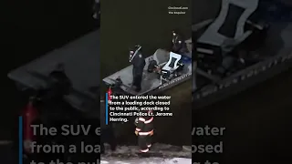 Woman dies after SUV enters icy Ohio River in Cincinnati