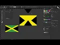 Jamaica Flag Drawing Tutorial Step-by-Step in Adobe Illustrator