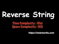 Reverse a String in Java Reverse String LeetCode Solution