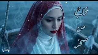 قلب  من صخر   حاولت أن أذوبه فانكسر قلبي  وسن دندنها