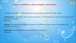 Lesson - 4 Exception Handling