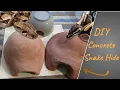 How to create a concrete snake hide in a few easy steps