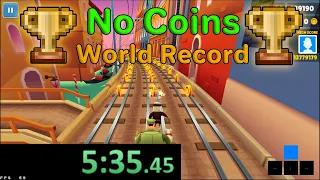 Download Subway Surfers No Coins 5:36 WORLD RECORD MP3