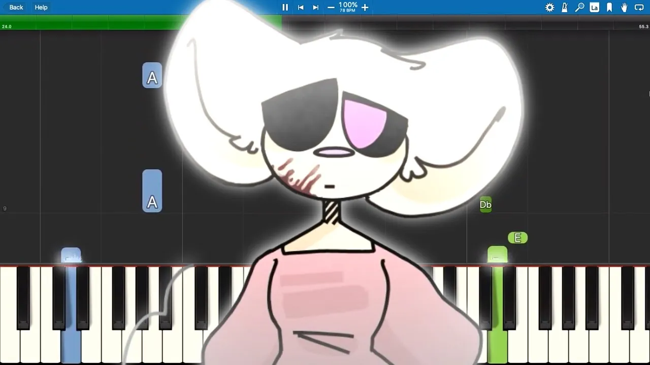 Beautiful Lies - Piano Tutorial - Mousy Hero Meme Remake - Piggy Roblox