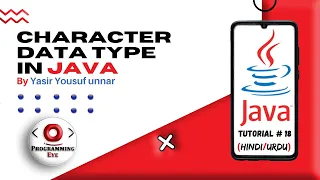 Character Data Type in Java Hindi Urdu Programming Eye