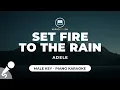 Download Lagu Set Fire To The Rain - Adele (Male Key - Piano Karaoke)