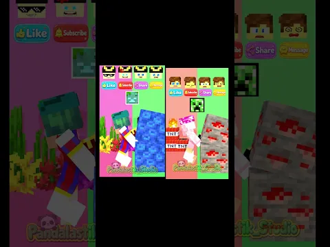 eam Drowned Pomni Vs Team Creeper & Jj: What emotion is hidden? 🤔 #minecraft #shorts #fyp #maizen