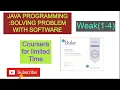 Java Programming Solving Problems with Software Weak 1 to 4 Solutions