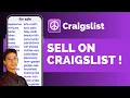 How To Sell On Craigslist