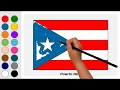 Flag of Puerto Rico - North America