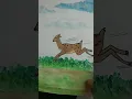 running deer