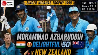 mohammad azharuddin delightful 5 0 v new zealand in colombo singer akai nidahas trophy 1998
