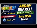 Array Search in DSA Linear Search Explained GeeksforGeeks C