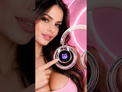 SayRose RJ-98 Headphones with screens! @frednsound #headphones #newheadphones #jbl #pinkheart #new