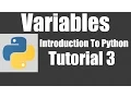 Variables - Python Tutorial 3
