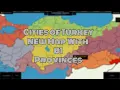 Cities of Turkey Map with 81 Provinces - Real Borders of Cities