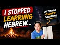 Why I Stopped Learning Modern Hebrew