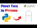 How to print A letter pattern of stars using Python Python Pattern Programs Learnonpy