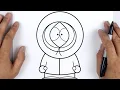 HOW TO DRAW KENNY MCCORMICK South Park - Easy Step By Step Tutorial For Beginners