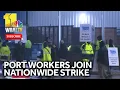 Baltimore port workers join nationwide strike