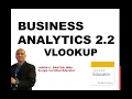 Business Analytics 2 2 - VLOOKUP
