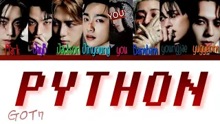 PYTHON GOT7 but you as a member karaoke 8 members