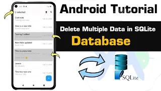 How to delete multiple data in SQLite database using android studio