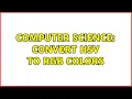 Computer Science Convert HSV to RGB colors