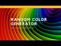 Random Color Generator in Just 10 Lines HTML CSS JS Tutorial 404 DEV