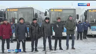 В Омске на маршруты вышли 22 новых экоавтобуса
