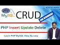 Learn PHP MySQL CRUD Operations for Beginners - Insert Update Delete