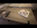 Christopher Knight Home Abitha Faux Wood Coffee Table Canyon Grey 23 60 in x 43 25 in x 16 75 in