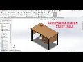 SOLIDWORKS Furniture Design Tutorial Study Table Design in SOLIDWORKS