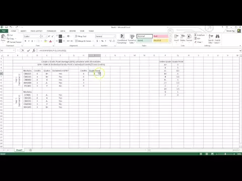 Download MP3 How to Create GPA Calculator Using Microsoft Excel