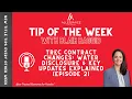 TREC Contract Changes Water Disclosure Key Updates Explained Episode 2