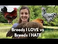 3 BEST 3 WORST CHICKEN BREEDS Opinions of a Breeder Homesteader
