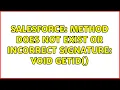Salesforce Method does not exist or incorrect signature void getId